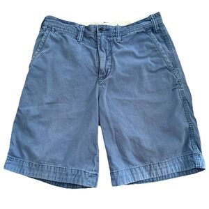 Polo Ralph Lauren Relaxed Fit Men’s Size 31 Blue Canvas Chino Shorts 10” Inseam